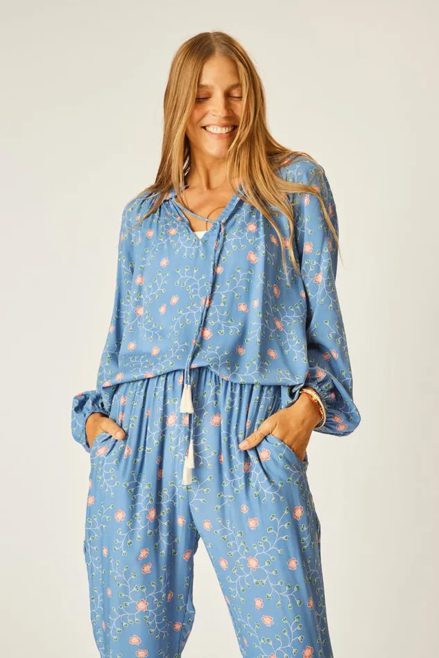 Bottoms Shop Natalie Martin BIANCA PANT Pinwheel Denim