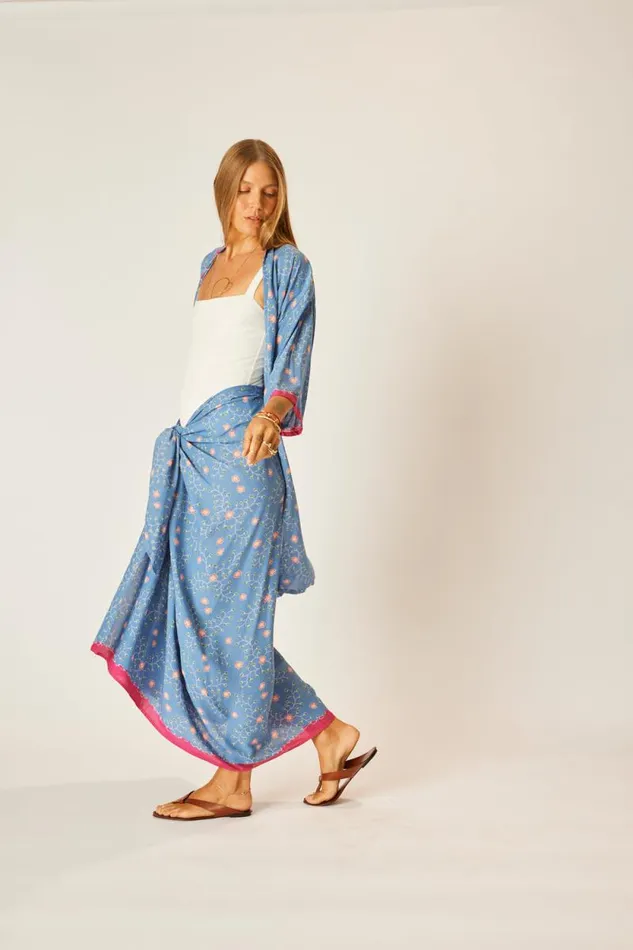 Bottoms Shop Natalie Martin SARONG Pinwheel Denim