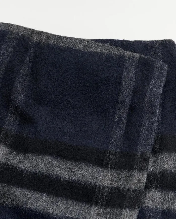 Bottoms Women Billy Reid Blanket Wrap Skirt Blackgrey
