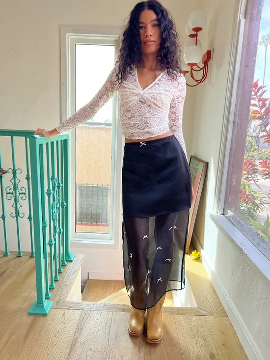 Bottoms Women Lisa Says Gah Harper Bow Tiered Skirt Bpb
