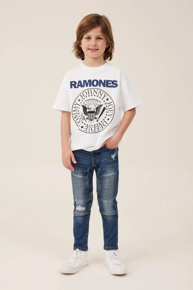 Boys 214 Pants and Jeans Cotton On Skinny Fit Moto Jean Sorrento Dark Blue