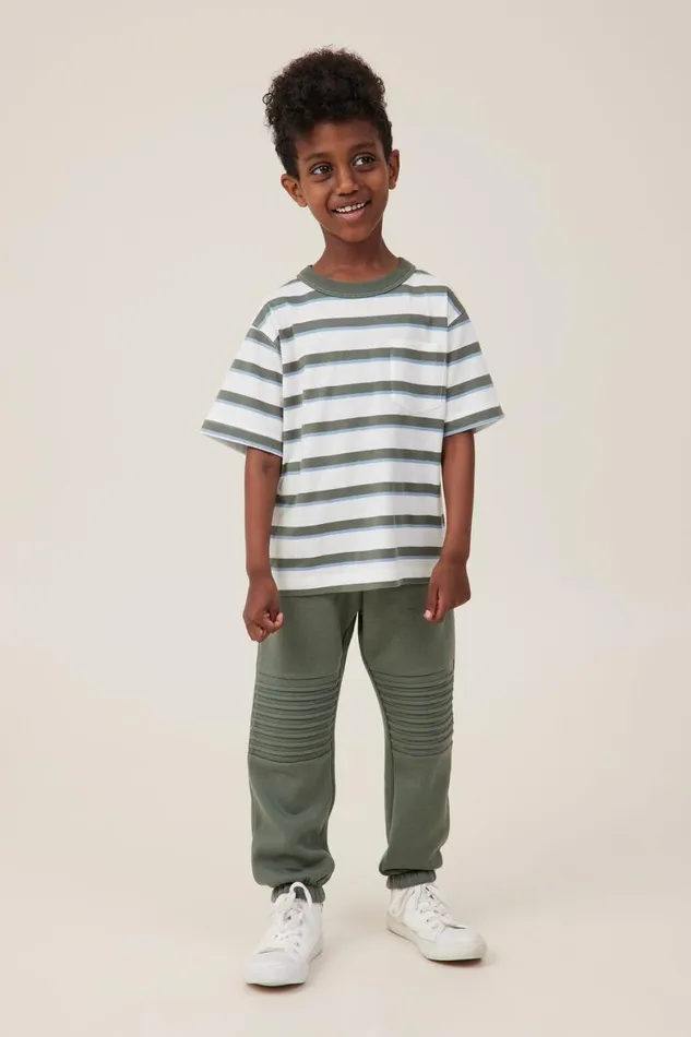 Boys 214 Sweatshirts and Sweatpants Cotton On Coby Moto Trackpant Swag Green