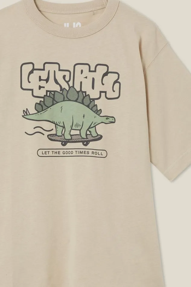 Boys 214 Tops and TShirts Cotton On Jono Short Sleeve Print Tee Rainy Daylets Roll