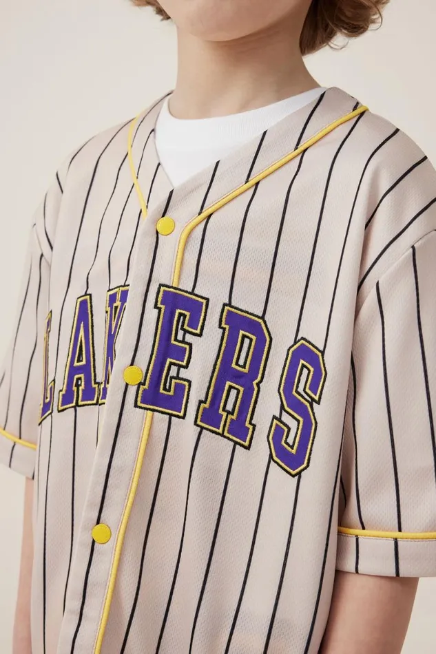 Boys 214 Tops and TShirts Cotton On License Baseball Tee Lcn Nba Rainy Dayla Lakers
