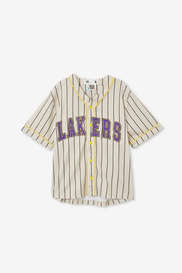 Boys 214 Tops and TShirts Cotton On License Baseball Tee Lcn Nba Rainy Dayla Lakers