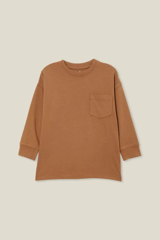 Boys 214 Tops and TShirts Cotton On The Essential Long Sleeve Tee Coco Jumbo