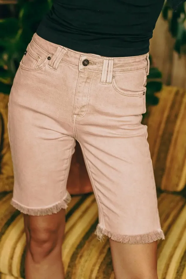 Brynn Bermuda Shorts 8211 FINAL SALE Taupe Women Bohme Denim Bermudas