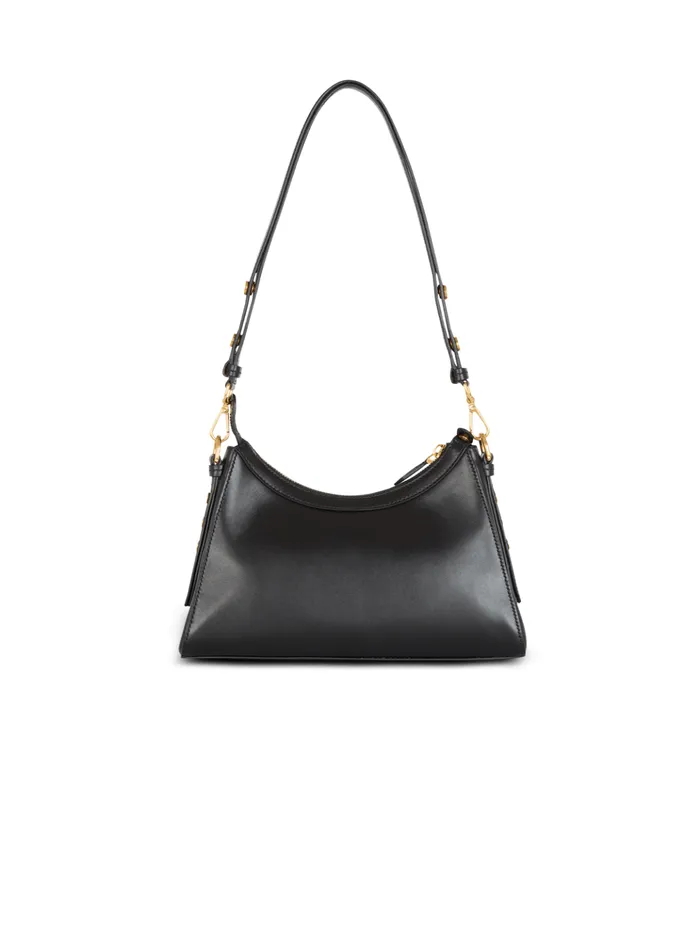 Calfskin BBuzz Hobo Bag Black Women Balmain Crossbody Bags