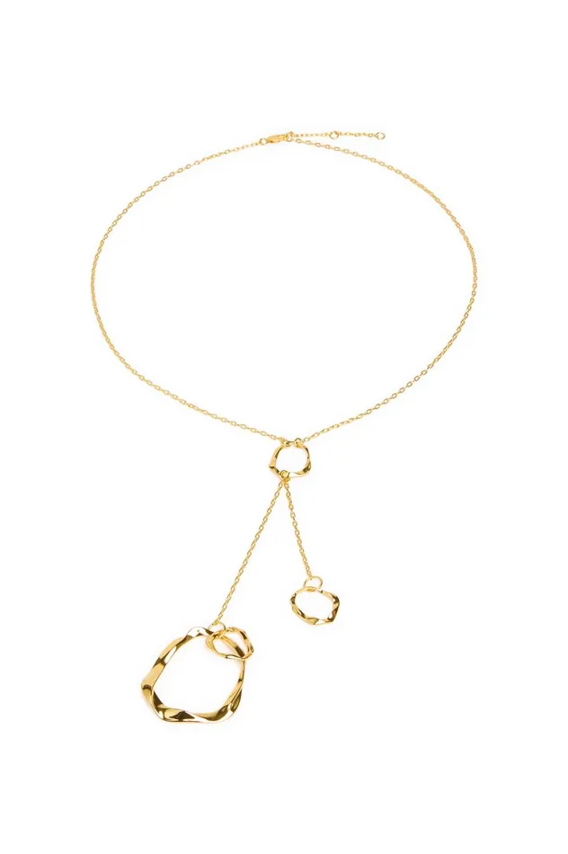 Calida Drop Necklace Gold Women Aje Jewelry