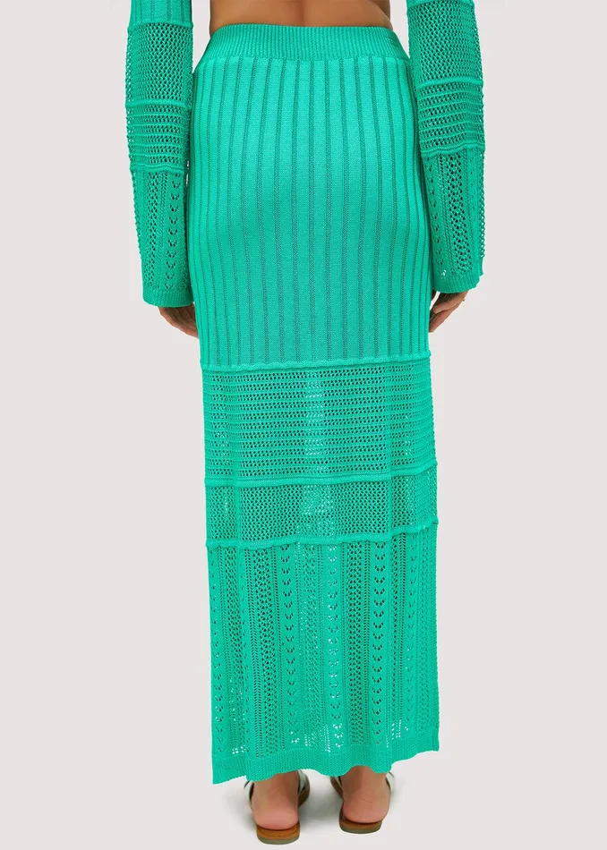 Calypso Maxi Skirt Green Women Lost Wander Skirts