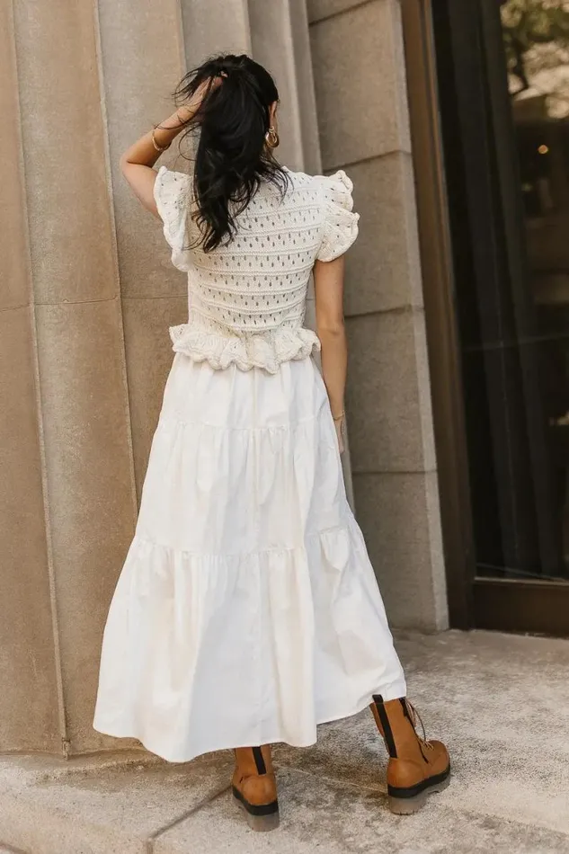Carey Maxi Dress In Cream Cream Women Bohme Dresses
