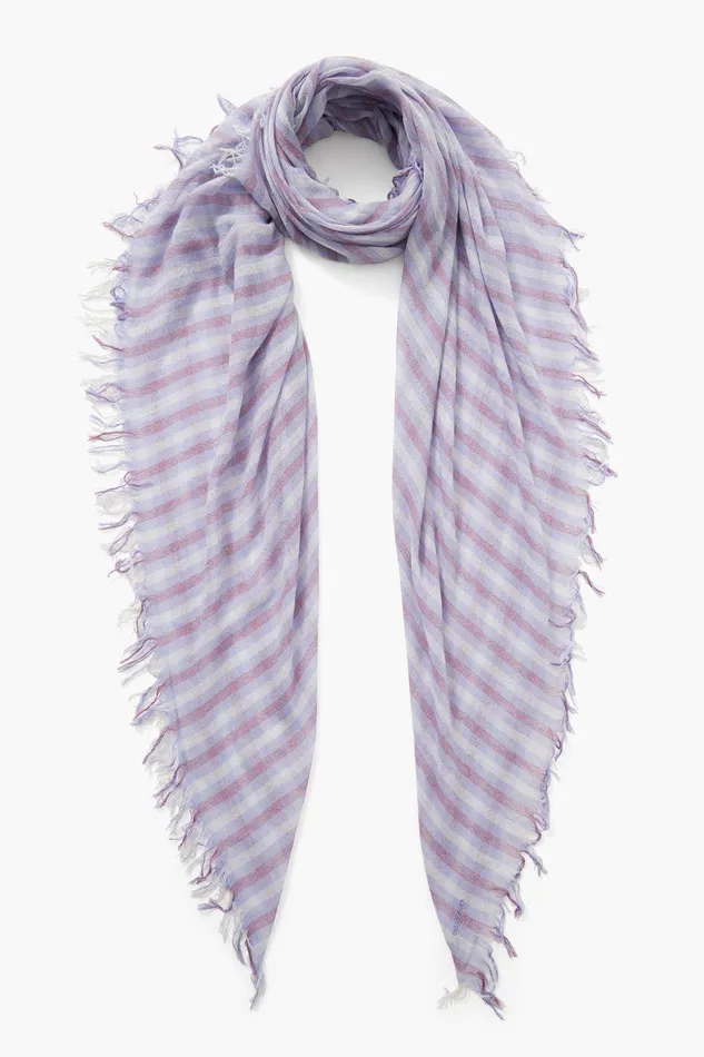 Cashmere And Silk Scarf Periwinkle Linea Women Chan Luu Scarves
