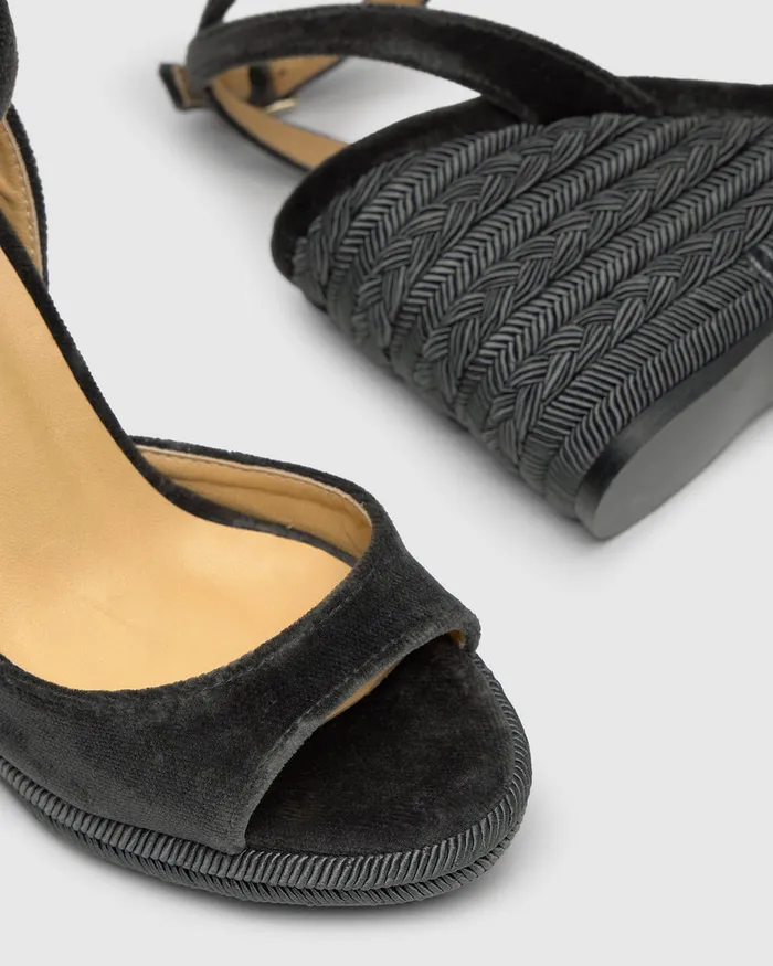 Castaer Bles243 Plomo Women Wedges