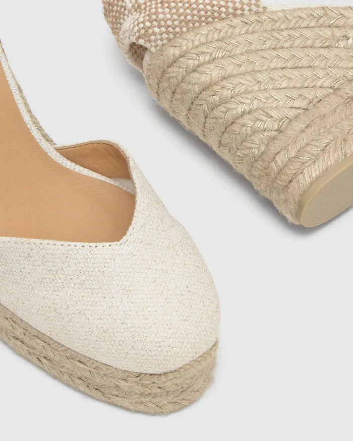 Castaer Chiara8ed032 Blancooro Women Wedges