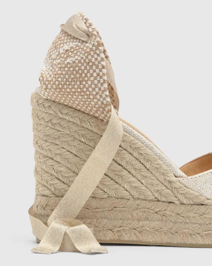 Castaer Chiara8ed032 Blancooro Women Wedges
