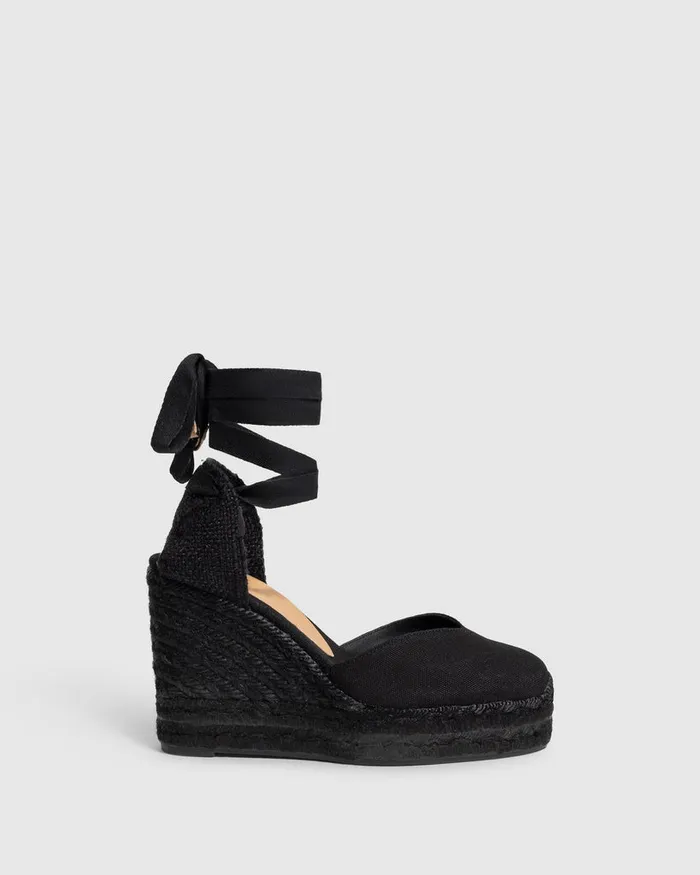 Castaer Chiara C8ed001 Negro Women Wedges