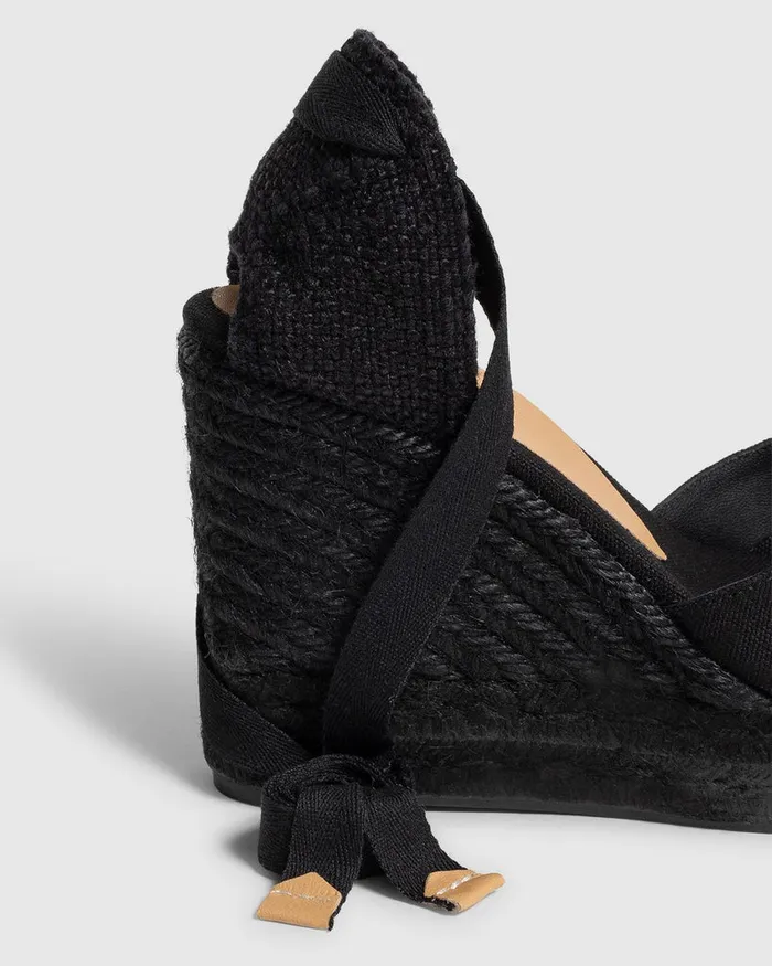 Castaer Chiara C8ed001 Negro Women Wedges