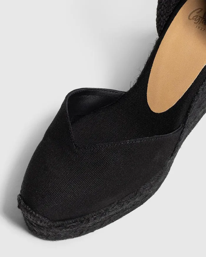 Castaer Chiara C8ed001 Negro Women Wedges