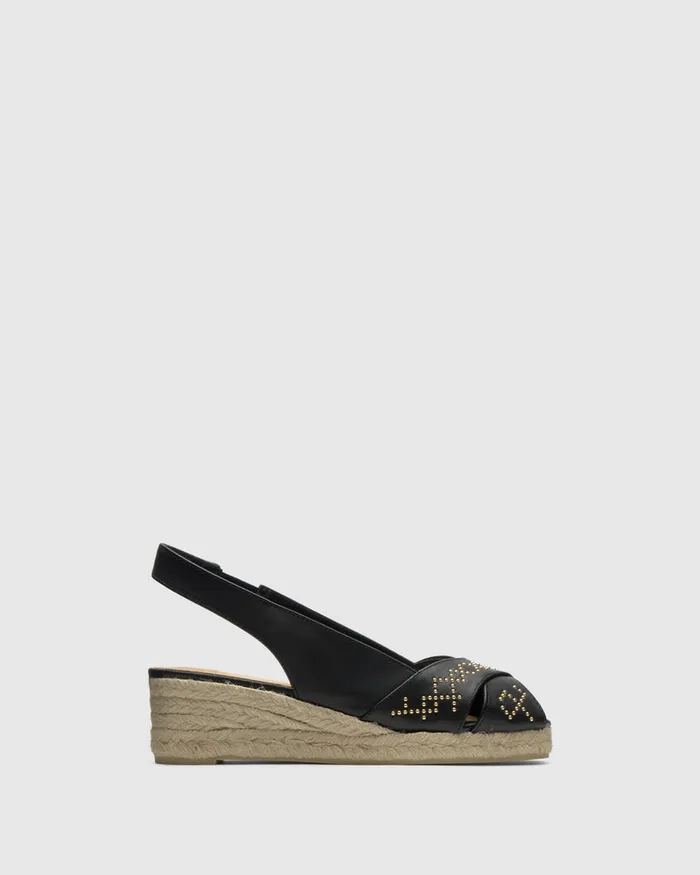 Castaer Diana Studs3250 Negro Women Wedges
