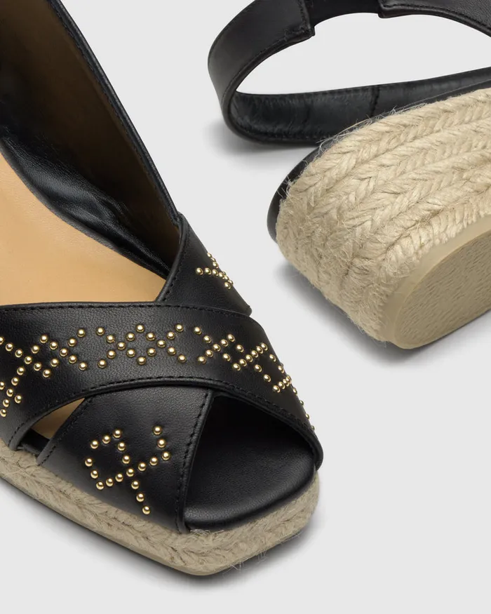 Castaer Diana Studs3250 Negro Women Wedges