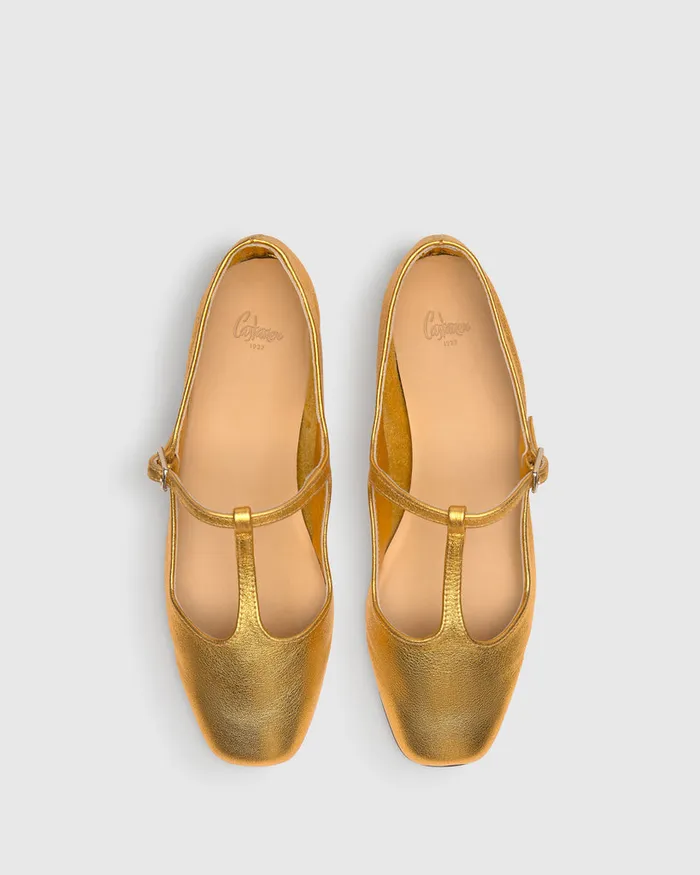 Castaer Ginebra244 Oro Women Flats