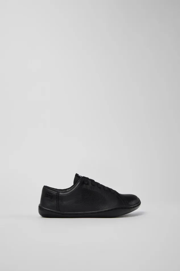 Casual Shoes Kids Camper Peu Black Leather Kids039 Shoe