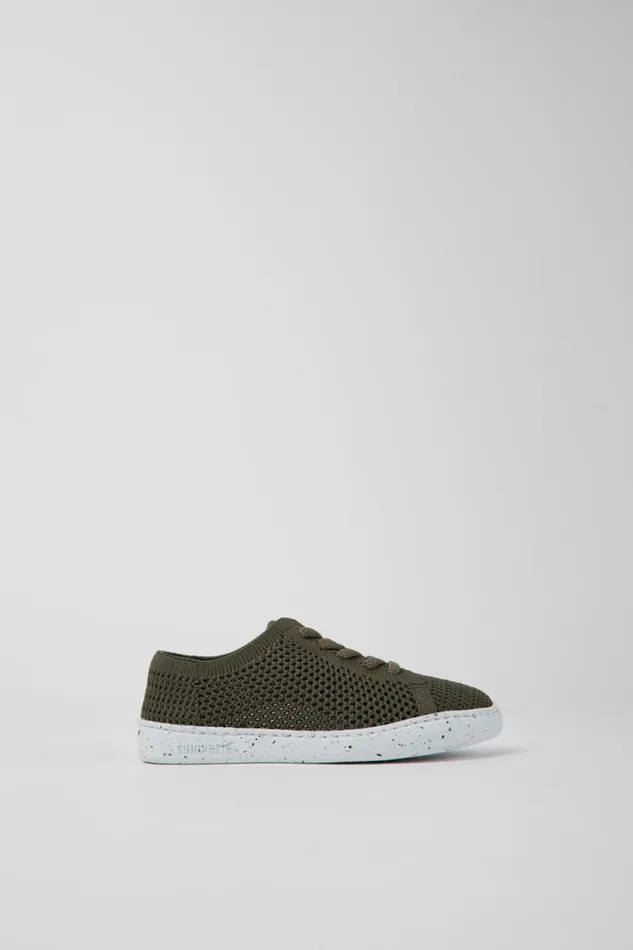 Casual Shoes Kids Camper Peu Touring Green Textile Shoes Casual Shoes Kids Camper Peu Touring Green Textile Shoes