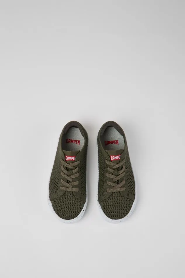 Casual Shoes Kids Camper Peu Touring Green Textile Shoes Casual Shoes Kids Camper Peu Touring Green Textile Shoes