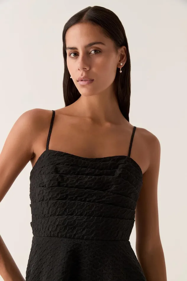 Cinque Jacquard Maxi Dress Black Women Aje Maxi Dresses
