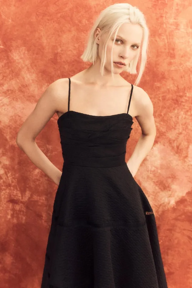 Cinque Jacquard Maxi Dress Black Women Aje Maxi Dresses