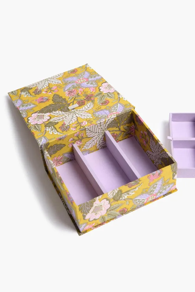 Classic Jewelry Box Yellow Women Chan Luu Jewelry Storage