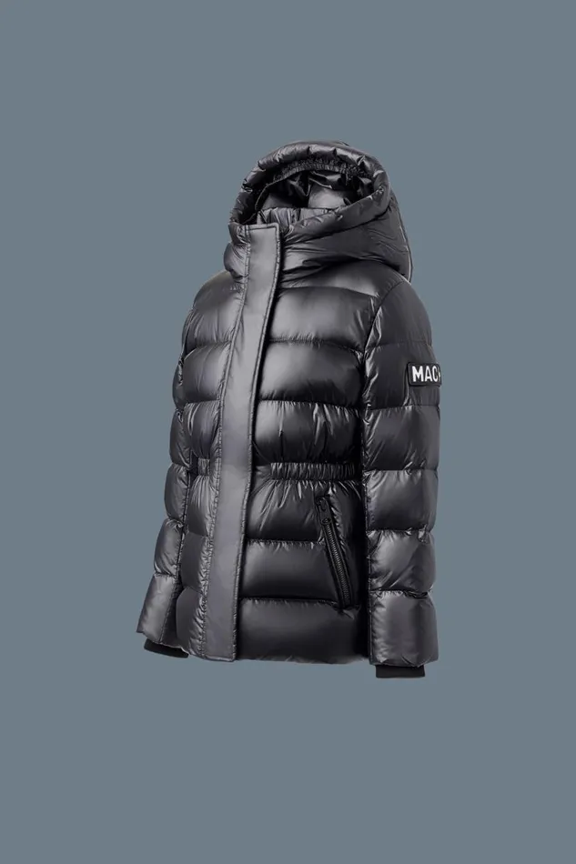 Coats and Jackets Kids Mackage ALANNIST Lustrous Medium Down Parka With Hood For Toddlers 26 Years Rose