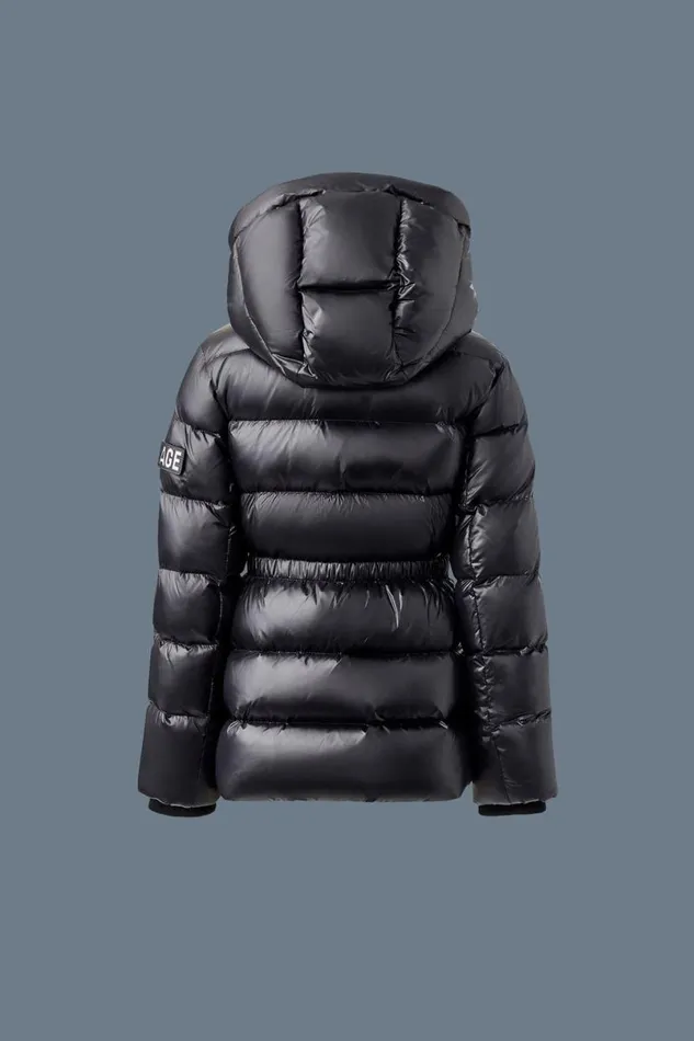 Coats and Jackets Kids Mackage ALANNIST Lustrous Medium Down Parka With Hood For Toddlers 26 Years Rose