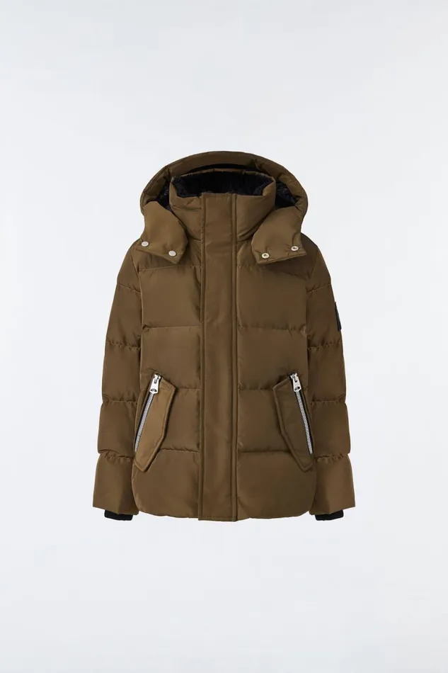 Coats and Jackets Kids Mackage HUDSON Nano Down Jacket With Removable Hood For Toddlers 26 Years Black