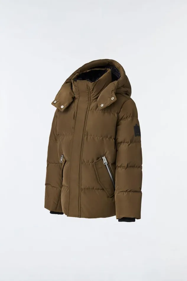 Coats and Jackets Kids Mackage HUDSON Nano Down Jacket With Removable Hood For Toddlers 26 Years Black