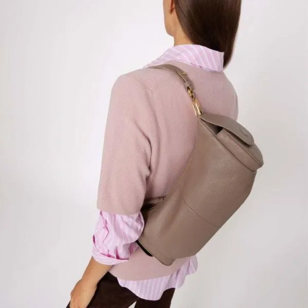 Coccinelle Campus Large Warm Taupe Women Coccinelle Shoulder Bags Coccinelle Campus Large Warm Taupe Women Coccinelle Shoulder Bags