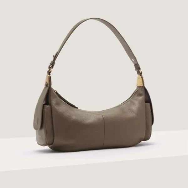 Coccinelle Campus Large Warm Taupe Women Coccinelle Shoulder Bags Coccinelle Campus Large Warm Taupe Women Coccinelle Shoulder Bags