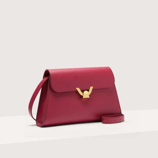 Coccinelle Dew Medium Sangria Women Coccinelle Shoulder Bags Coccinelle Dew Medium Sangria Women Coccinelle Shoulder Bags