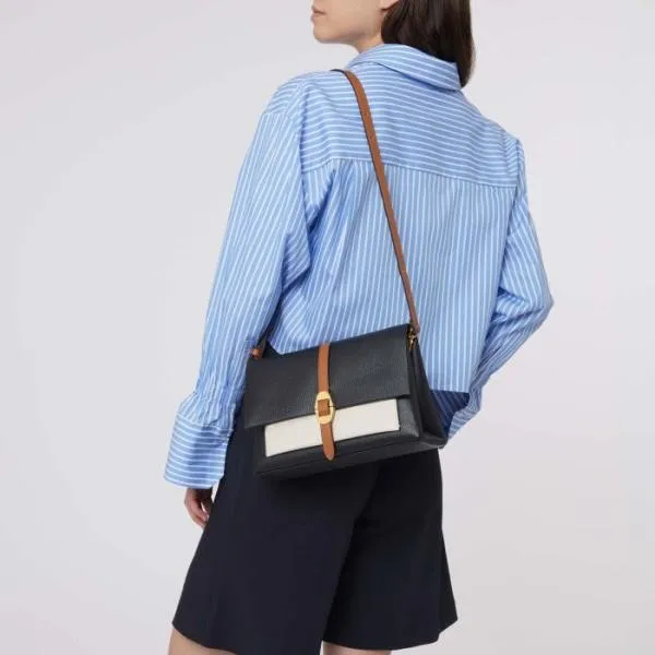 Coccinelle Dorian Tricolor Small Noirlambscuir Women Coccinelle Shoulder Bags Coccinelle Dorian Tricolor Small Noirlambscuir Women Coccinelle Shoulder Bags
