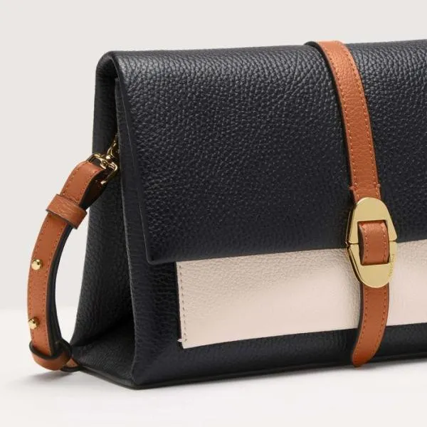 Coccinelle Dorian Tricolor Small Noirlambscuir Women Coccinelle Shoulder Bags Coccinelle Dorian Tricolor Small Noirlambscuir Women Coccinelle Shoulder Bags