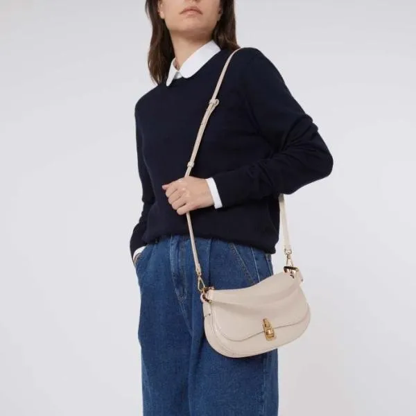 Coccinelle Magie Soft Mini Lambskin White Women Coccinelle Top Handle Bag Coccinelle Magie Soft Mini Lambskin White Women Coccinelle Top Handle Bag