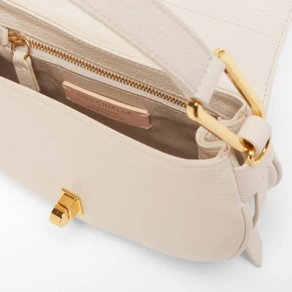 Coccinelle Magie Soft Mini Lambskin White Women Coccinelle Top Handle Bag Coccinelle Magie Soft Mini Lambskin White Women Coccinelle Top Handle Bag