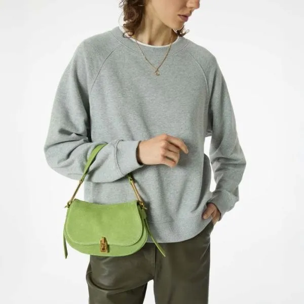 Coccinelle Magie Suede Bimaterial Mini Alga Women Coccinelle Top Handle Bag Coccinelle Magie Suede Bimaterial Mini Alga Women Coccinelle Top Handle Bag