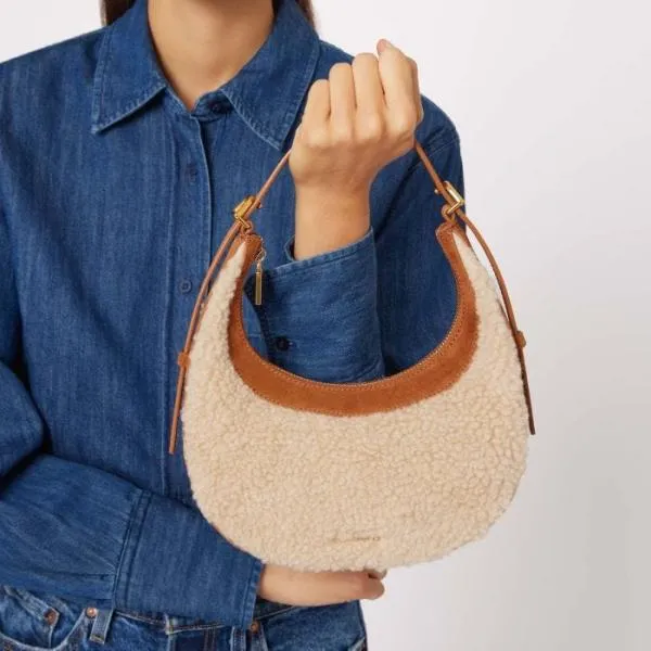 Coccinelle Whisper Eco Shearling Naturalcuir Women Coccinelle Mini Bags Coccinelle Whisper Eco Shearling Naturalcuir Women Coccinelle Mini Bags
