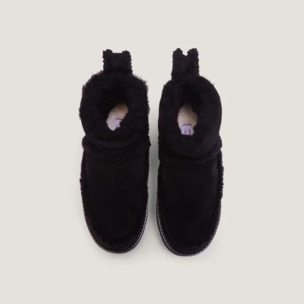 Coccinelle X Inuikii Classic Low Shearling Noirnoir Women Coccinelle Boots And Ankle Boots