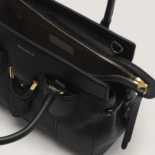 Coccinelle York Medium Noir Women Coccinelle Top Handle Bag