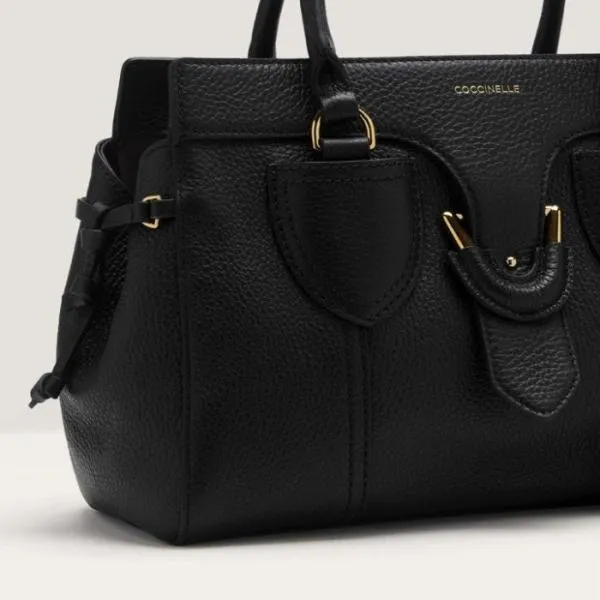 Coccinelle York Medium Noir Women Coccinelle Top Handle Bag