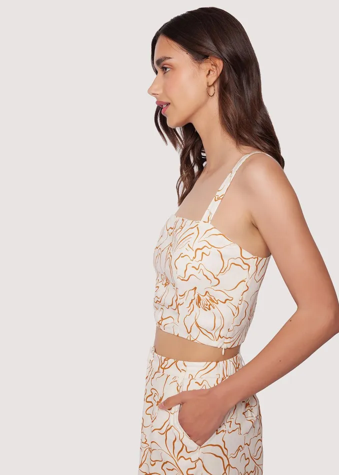 Confianza Top Creamfloral Women Lost Wander Tops