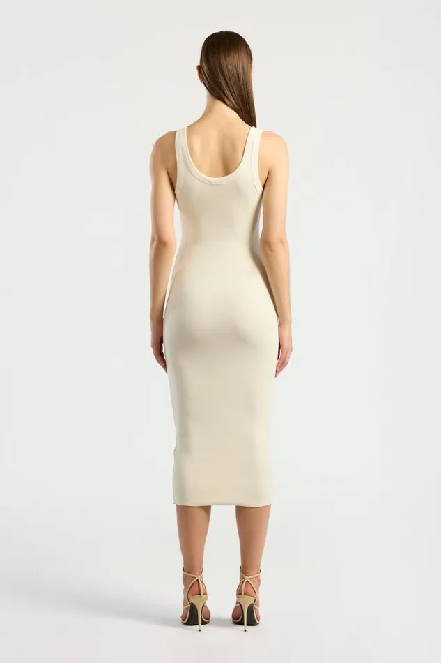 COTTON CITIZEN DRESSES Verona Midi Dress Bone 8211 Women