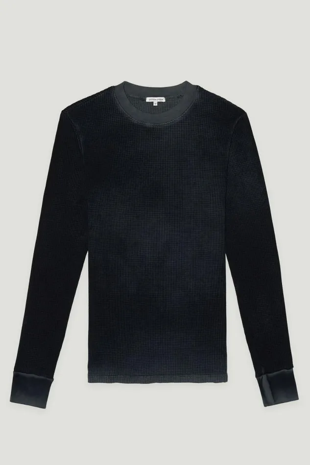 COTTON CITIZEN SHIRTS Cooper Thermal Vintage Black 8211 Men
